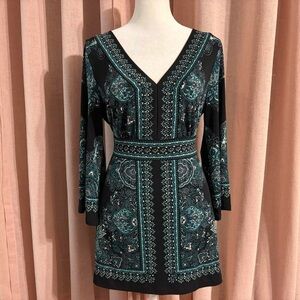 y2k paisley babydoll top size small